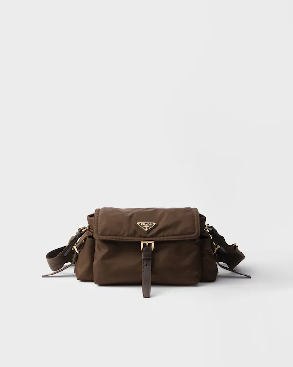 Prada Explore medium Re-Nylon shoulder bag with flap Prada Explore medium Re-Nylon shoulder bag with flap