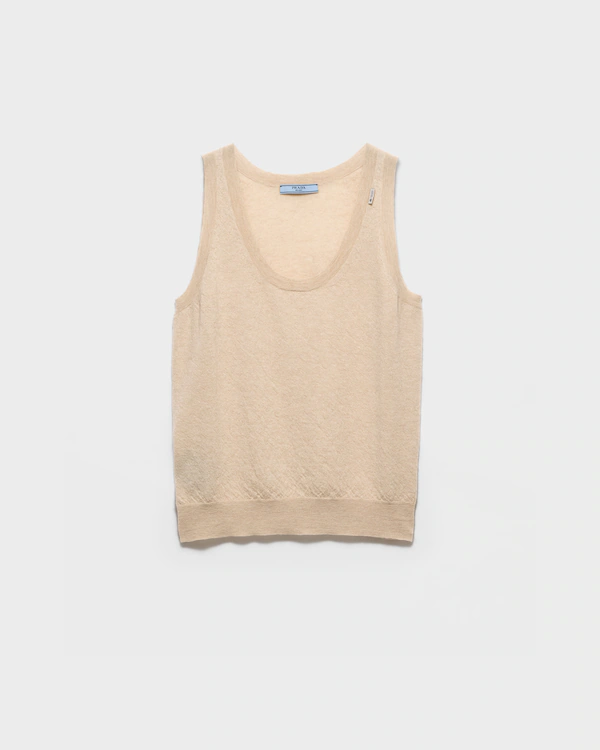 Cashmere tank top