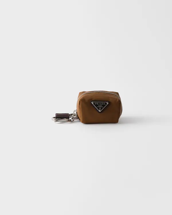 Re-Nylon and leather mini-pouch Re-Nylon and leather mini-pouch