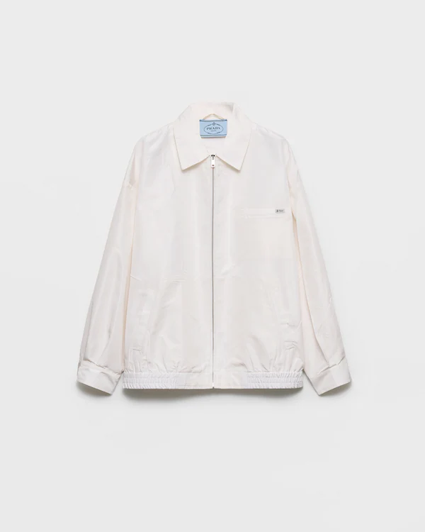 Silk faille blouson jacket