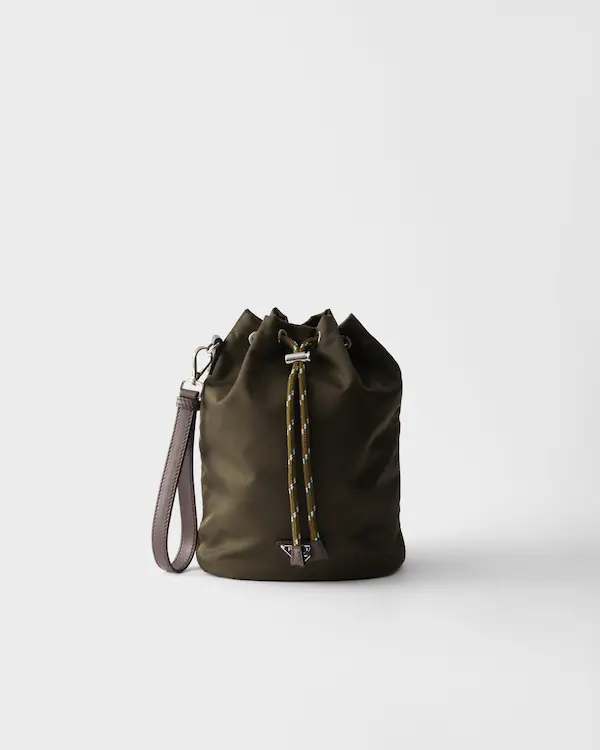 Prada Speedrock Re-Nylon and leather pouch