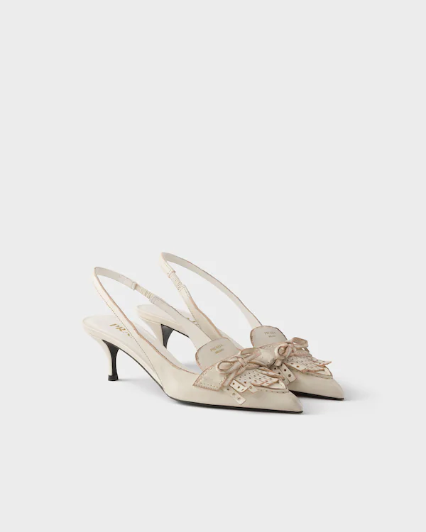 Leather slingback pumps Leather slingback pumps