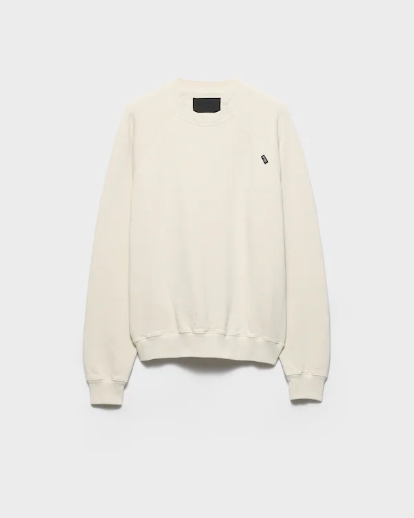 Cotton crew-neck sweatshirt
