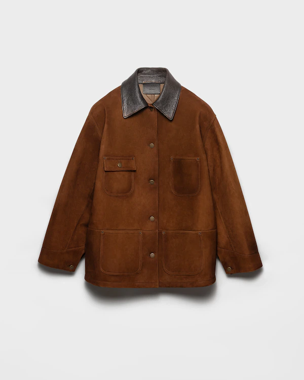 Suede caban jacket