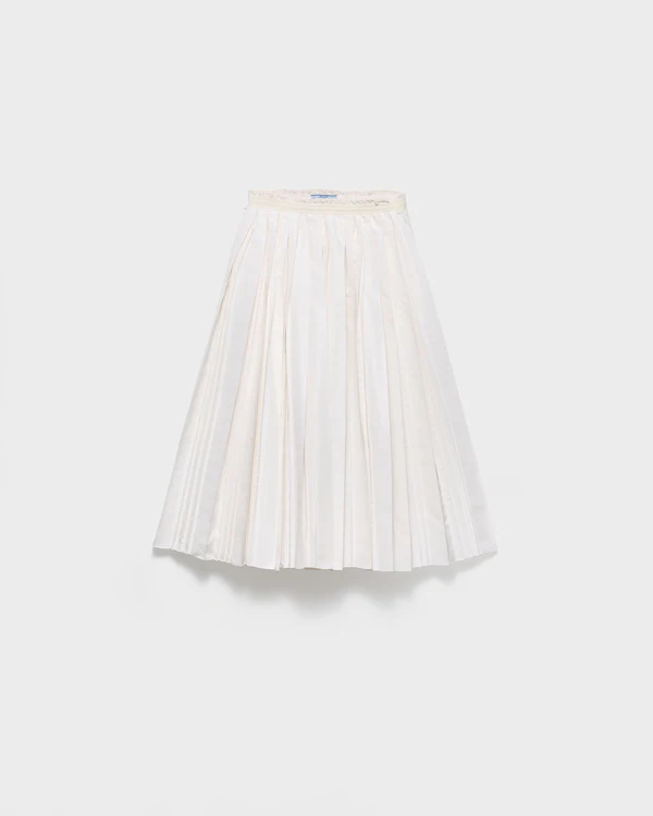 Pleated silk faille skirt Pleated silk faille skirt