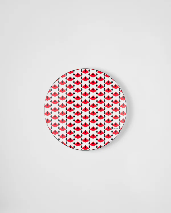 Porcelain charger plate - Vienna Red