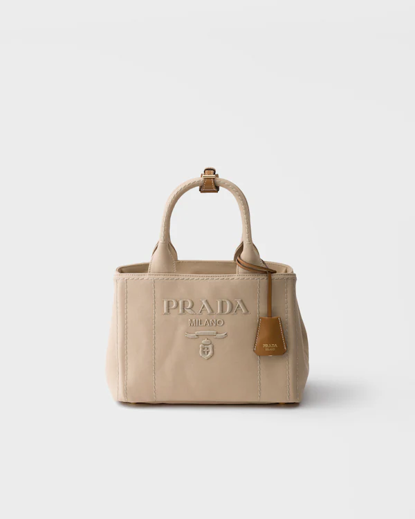 Prada Jardinière small cotton canvas bag