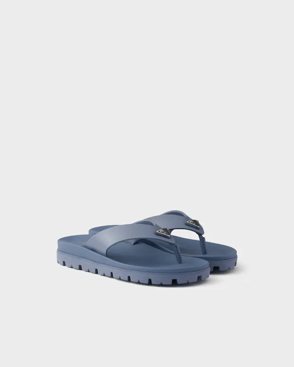 Rubber thong sandals