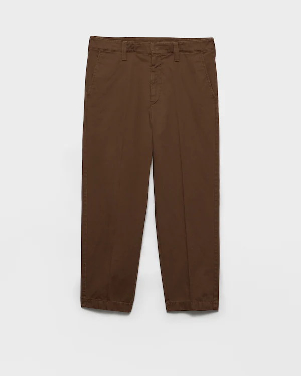 Cotton gabardine pants