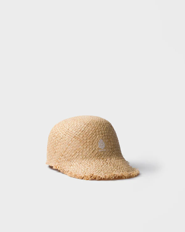 Raffia baseball cap