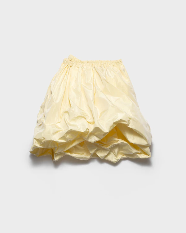 Technical taffeta skirt