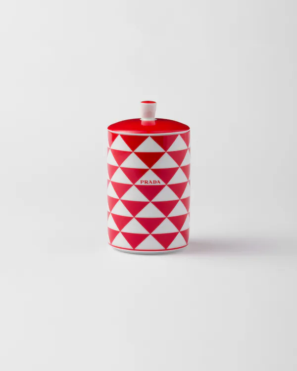 Porcelain scented candle - Checkerboard