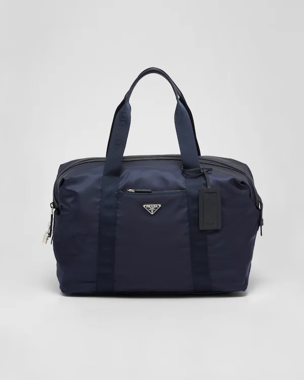 Re-Nylon and Saffiano leather duffle bag Re-Nylon and Saffiano leather duffle bag