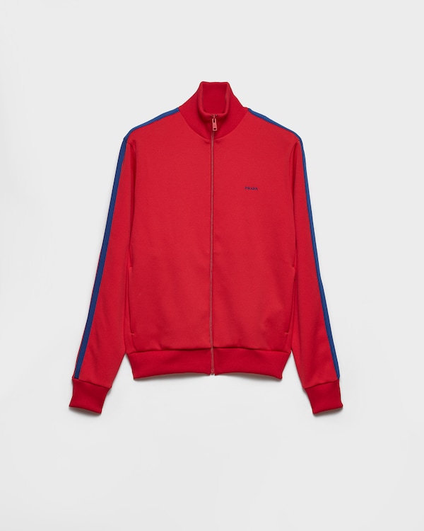 Technical fabric blouson jacket